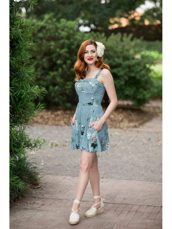 Trashy Diva Pants - Trashy Diva French blue roses Trixie romper